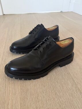 Scarosso - Wooster III Leather Derby Shoe - Black - Size 41.5EU / 8.5US